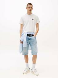 Tommy Jeans pánske biele tričko - S (YBL)