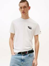 Tommy Jeans pánske biele tričko - S (YBL)
