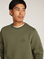 Tommy Hilfiger opasok khaki zelená mikina - XL (PLI)