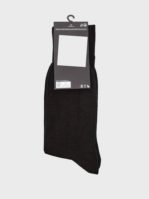 Tommy Hilfiger pánske čierne pnožky 2 pack - 39 (200)