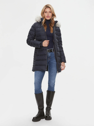 Tommy Hilfiger dámska tmavo modrá bunda - S (DW5)