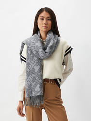 Tommy Hilfiger dámsky šedý šál - OS (0IM)
