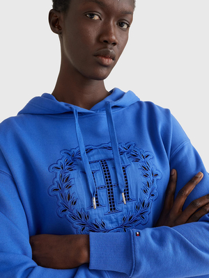 Tommy Hilfiger dámska modrá mikina - XL (C6M)