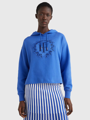 Tommy Hilfiger dámska modrá mikina - XL (C6M)