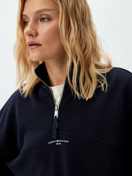 Tommy Hilfiger dámska tmavo modrá mikina - XS (DW5)