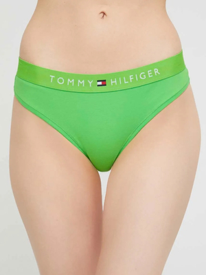 Tommy Hilfiger dámske zelené tangá - XS (LWY)