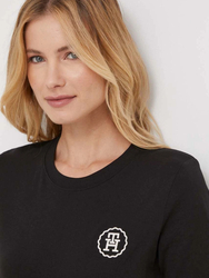 Tommy Hilfiger dámske čierne tričko - S (BDS)