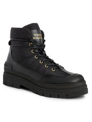 Tommy Hilfiger dámske čierne členkové topánky - 36 (BDS)