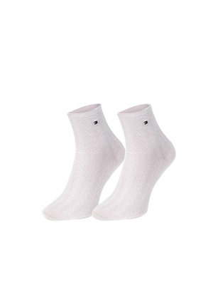 Tommy Hilfiger dámske biele ponožky - 35 (004)