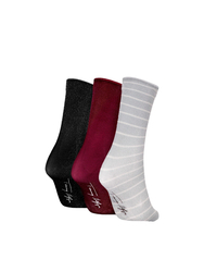 Tommy Hilfiger dámske ponožky 3pack - ONESIZE (MULTI)