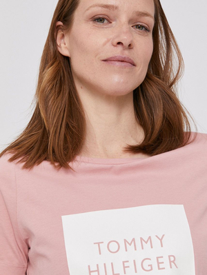 Tommy Hilfiger dámske ružové tričko Box - S (TQS)
