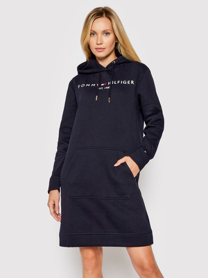 Tommy Hilfiger dámske tmavomodré mikinové šaty - S (DW5)