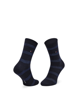 Tommy Hilfiger dámske tmavomodré ponožky 3pack - 35 (002)