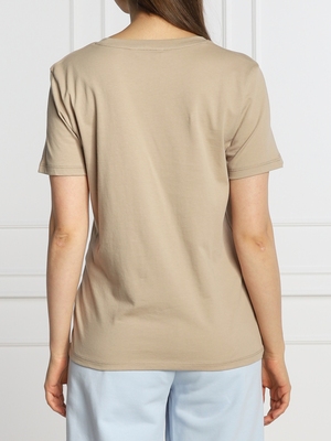 Tommy Hilfiger dámske béžové tričko - XS (AEG)