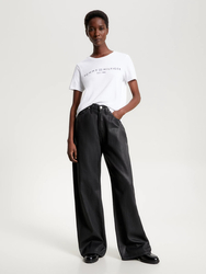 Tommy Hilfiger dámske biele tričko - XS (YCF)