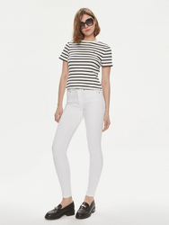 Tommy Hilfiger dámske pruhované tričko - S (0BF)