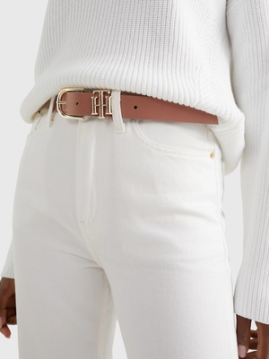 Tommy Hilfiger dámsky hnedý opasok - 90 (0HD)