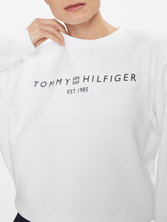 Tommy Hilfiger dámska biela mikina - XS (YCF)