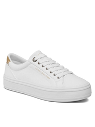 Tommy Hilfiger dámske biele tenisky Essential Vulc Canvas Sneaker - 36 (YBS)
