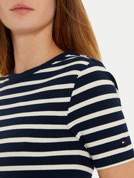 Tommy Hilfiger dámske tmavo modré tričko - L (03Q)