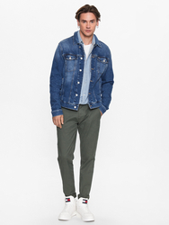 Tommy Jeans pánska modrá džínsová bunda - M (1A5)