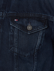 Tommy Hilfiger pánska tmavo modrá džínsová bunda - S (1BU)