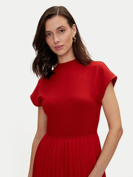 Tommy Hilfiger dámske červené šaty - L/S (XNN)