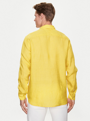 Tommy Hilfiger pánska žltá košeľa - S (ZGS)