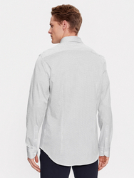 Tommy Hilfiger pánska biela vzorovaná košeľa - 42/R (0IM)