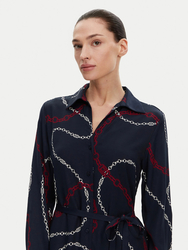 Tommy Hilfiger dámske tmavo modré šaty - 34 (0YH)