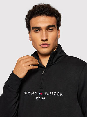 Tommy Hilfiger pánska čierna mikina - S (BDS)