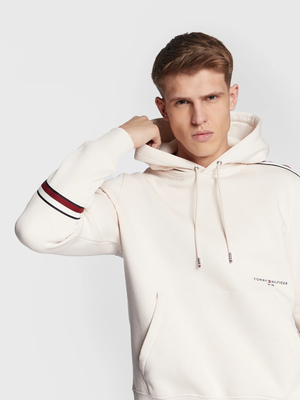 Tommy Hilfiger pánska krémová mikina - L (AF4)