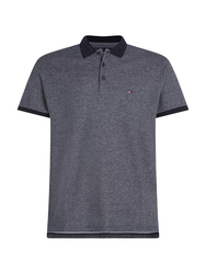 Tommy Hilfiger pánske tmavo modré polotričko - M (DW5)