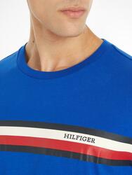 Tommy Hilfiger pánske modré tričko Monotype - L (C66)