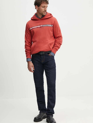 Tommy Hilfiger pánska červená mikina - L (XM0)