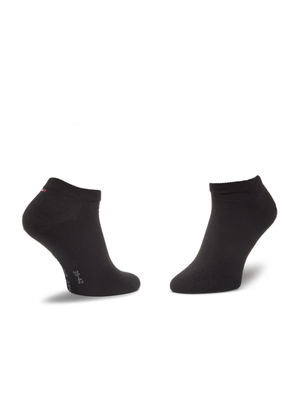 Tommy Hilfiger pánske čierne ponožky 2 pack - 43 (BLACK)