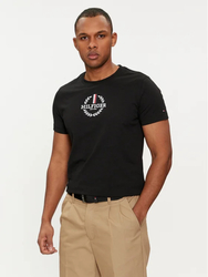 Tommy Hilfiger pánske čierne tričko - S (BDS)