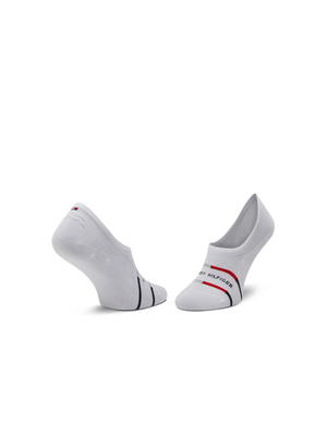 Tommy Hilfiger pánske biele ponožky 2 pack - 39 (001)