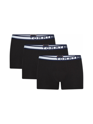 Tommy Hilfiger pánske čierne boxerky 3 pack - S (0R9)