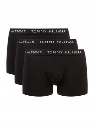 Tommy Hilfiger pánske čierne boxerky 3 pack - M (0VI)