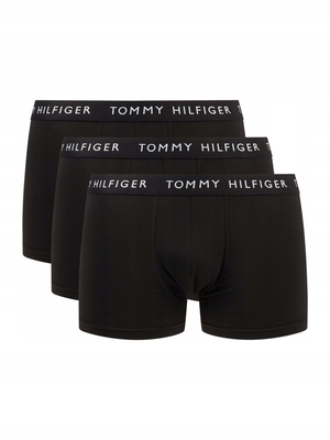 Tommy Hilfiger pánske čierne boxerky 3 pack - L (0VI)