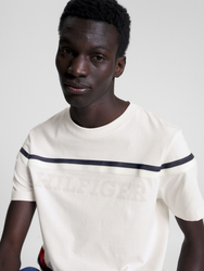 Tommy Hilfiger pánske krémové tričko - XL (AC0)