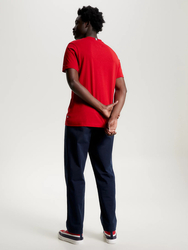 Tommy Hilfiger pánske červené tričko - M (XMP)