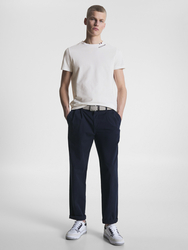 Tommy Hilfiger pánske biele tričko - XXL (YBR)