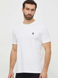 Tommy Hilfiger pánske biele tričko - XL (YBR)