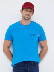 Tommy Hilfiger pánske modré tričko - M (CZU)