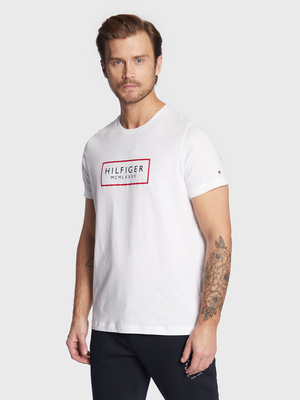 Tommy Hilfiger pánske biele tričko - M (YBR)