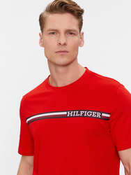 Tommy Hilfiger pánske červené tričko - M (XND)
