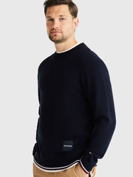 Tommy Hilfiger pánsky tmavomodrý sveter - XL (DW5)