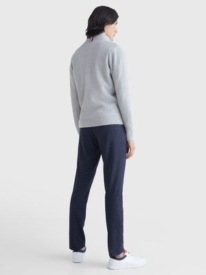 Tommy Hilfiger pánsky šedý sveter - L (P01)